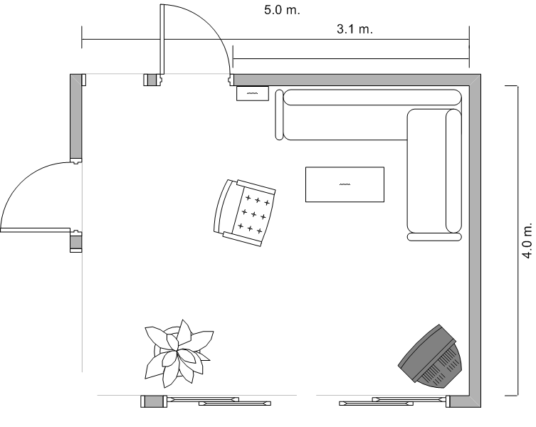 Floor Plan - Living Room