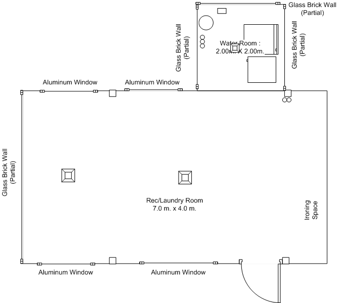 Floor Plan - Laundry/Rec Room